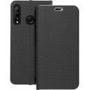 Púzdro Forcell LUNA Book Carbon Huawei P30 Lite čierne
