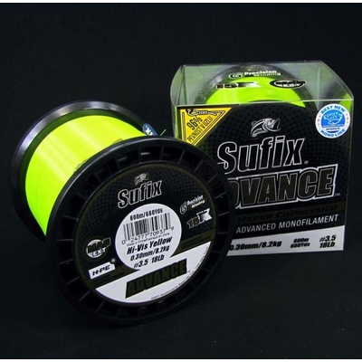 Sufix Advance Hi Vis Yellow 600 m 0,33 mm 9,6 kg