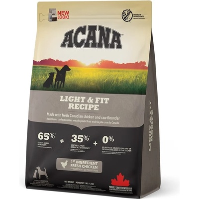 ACANA Acana Heritage Adult Light & Fit Dog Храна за кучета, суха, 2kg