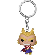 Pop! Prívesok na kľúče Funko Pocket BNHA All Might Silver Age