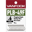 Vanfook PLB-49F Plugging Single Medium Wire Micro Barb vel.10 12 ks