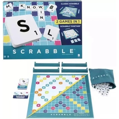 Spoločenská hra Scrabble 2v1 Mattel