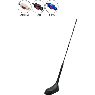 Triplex AM-FM / DAB-DAB+ / GPS anténa Calearo