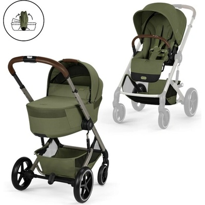 Cybex Balios S Lux incl. Foldable Cot Gold Moss Green 2026