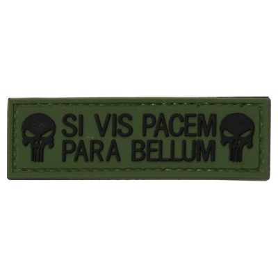 ARMED PATCHES PVC nášivka SI VIS PACEM PARA BELLUM, punisher – Zboží Dáma