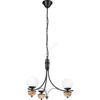 Brilagi - LED Пендел COTTAGE 3xG9/40W/230V бук/бял (BG1521)