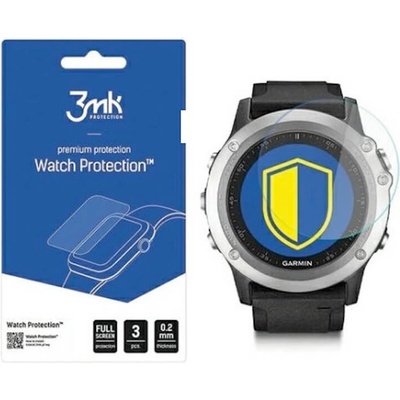 3mk Комплект от 3 броя хибридно защитно покритие за дисплея на Garmin Fenix 3 - 3MK FlexibleGlass Screen Protector (прозрачен) (3MK5445)