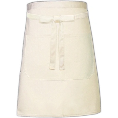 Link Kitchen Wear Pekařská zástěra s kapsou X964T Natural Pantone 7499 90x50cm