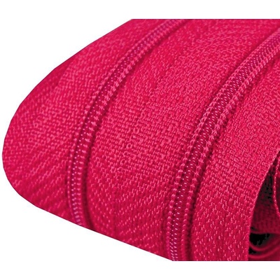 Zip spirálový 3 mm - metráž - různé barvy Zip spirálový 3 mm: 146 Tmavě růžová