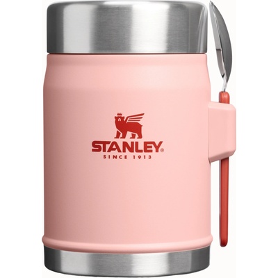 Stanley termoska jídelní se lžící vidličkou The Legendary Classic Food Jar 400 ml 14oz Peach Rose