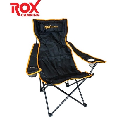 ROX Camping Сгъваем стол за къмпинг - черен / rox 153camp0315 / (rox 153camp0315)