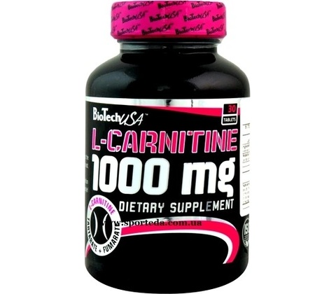 biotech l carnitine 1000 mg 60 tabs USA L-CARNITINE tablet od 389 Kč no image