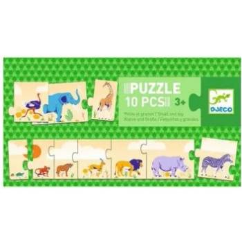 Image 1 of DJECO - Дървен образователен пъзел - Животни (DJ08189)