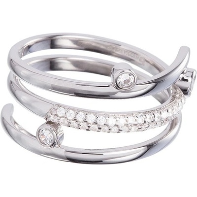 Preciosa Stříbrný prsten Infinite s českým křišťálem Preciosa 6879 00B