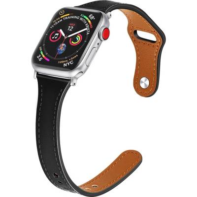Techsuit Remienok na hodinky (W033) pre DÁMY - Apple Watch 1/2/3/4/5/6/7/8/SE/SE 2/Ultra (42/44/45/49 mm) - čierny KF239820