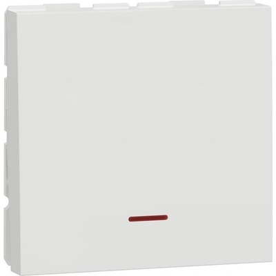 Schneider Electric SE Двуполюсен ключ 32А с индикатор 2 мод. цвят Бял Unica - NU323218S (NU323218S)