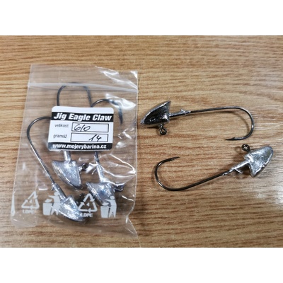 Mojeribarina Jig hlavy NEW Eagle Claw hook žehličky s nálitkem vel.4 14g