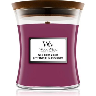 WoodWick Wild Berry & Beets ароматна свещ с дървен фитил 275 гр