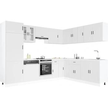 vidaXL Комплект кухненски шкафове от 14 части Porto, инженерно дърво (3314991)