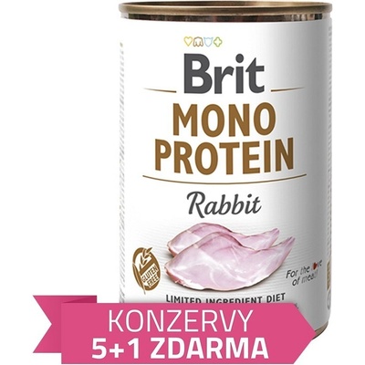 Brit Adult Mono Protein Rabbit 6 x 400 g