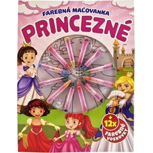 Farebná maľovanka Princezné