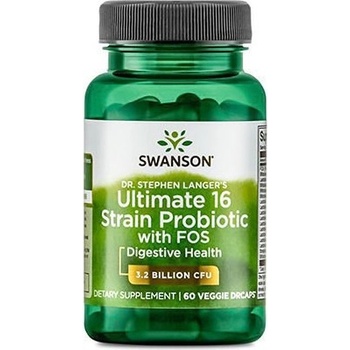 Swanson Probiotikum Dr. Stephen Langer's Ultimate 16 kmenů z FOS 60 kapslí