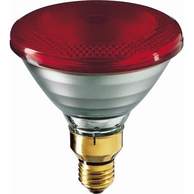 Philips žárovka 100W E27 IR100C PAR38 rudá