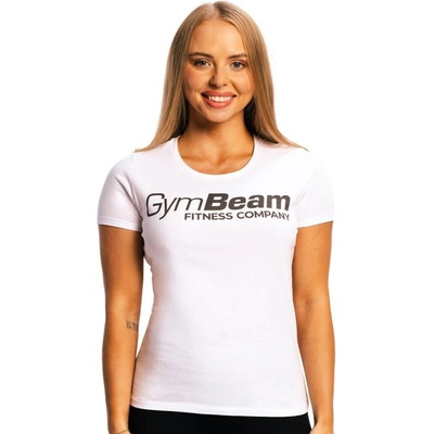 GymBeam Dámské tričko Fitness White – Zbozi.Blesk.cz