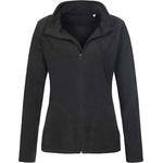 Stedman classic fleece jacket st5100 / Дамско поларено яке с цип - черно xs (st5100bloxs)