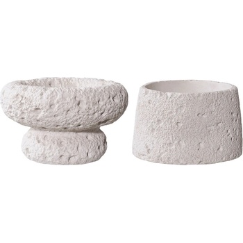 House Nordic Свещници за чаена свещ в комплект от 2 бр. от цимент - House Nordic (4561190)