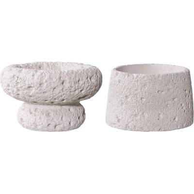 House Nordic Свещници за чаена свещ в комплект от 2 бр. от цимент - House Nordic (4561190)