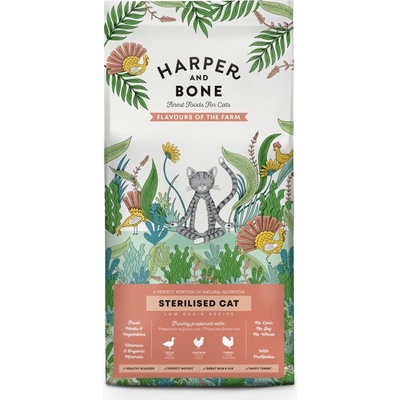Harper and Bone Cat Sterilised príchute farmy 70 g