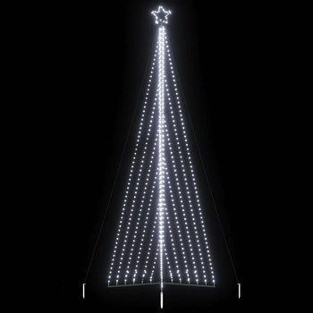 vidaXL LED коледна елха 789 светодиода студено бяло 476 см (4016445)