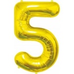 GoDan Foil balloon Godan Number 5, gold, 85 cm 85cal (BC-HZL5)