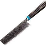 HARAHU Дамаски кухненски нож ZE-37410 - Nakiri / Кафяв / Син KP37410