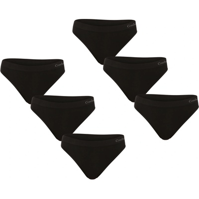 Gaubert 6PACK dámske tangá (GBTW-3104/black) čierná
