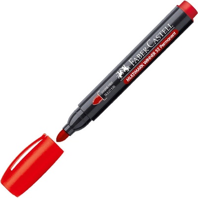 Перм. маркер Faber-Castell 52 Объл вр Червен (1605209-07-1010120078)