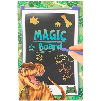 Magická tabuľka Dino World Mazacia tabuľka a pero