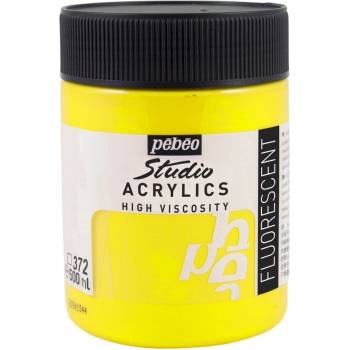 Pébéo Studio Fine АКРИЛНА боя Fluorescent Yellow 500 ml 1 бр (172372)