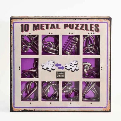 Eureka Комплект логически пъзели Eureka Puzzle Collection, 10 броя, Лилав