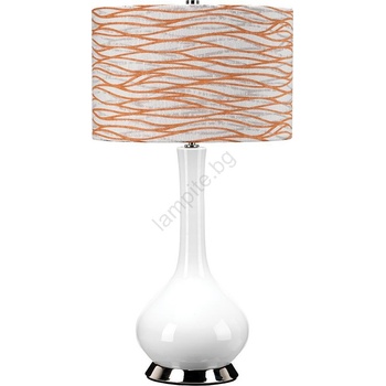 Elstead Lighting MILO-PN-TL-LORA - Настолна лампа MILO 1xE27/60W/230V бяла/оранжева (ED0978)