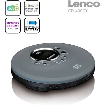 Lenco CD-400GY LCD400GY