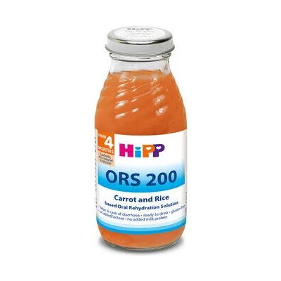 HiPP ORS 200 - диетична напитка на базата на моркови и ориз - 200 мл