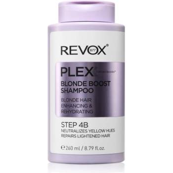Revox Plex Blonde Boost Shampoo. Step 4B шампоан, неутрализиращ жълтите нюанси за руса коса 260ml