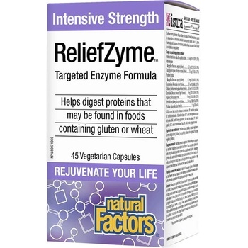 Natural Factors ReliefZyme Ензимна формула 295 mg 45 V капсули | Natural Factors (1727 NF)