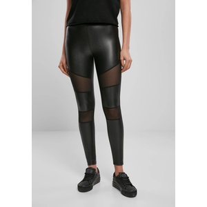 Urban Classics Дамски клин в черно от Urban Classics Ladies Tech Mesh Faux LeatherMODEL110 SALE - , размер 4XL