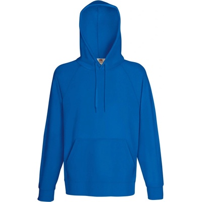 Fruit of the Loom mikina Lightweight Hooded Sweat s kapucí raglánová, pánská COT16214045001 royal blue