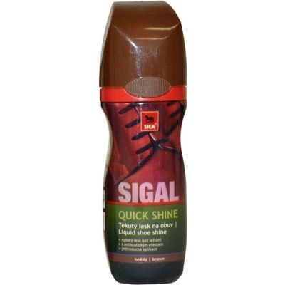 Siga Čierny tekutý lesk na topánkyL 75 ml