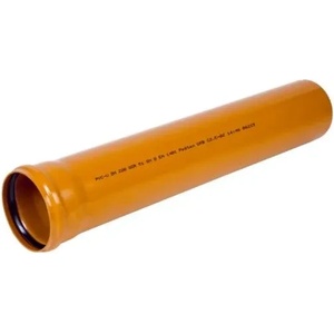PESTAN ПВЦ ТРЪБА ф160х4.0 sn4 6м ОРАНЖ (10410399)