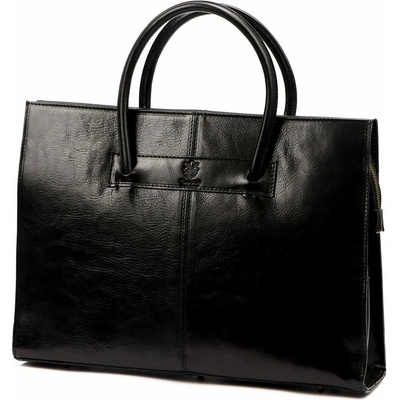 Kožená dámská černá business taška do ruky Florence no. 1028 – Zbozi.Blesk.cz